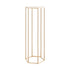 Wedding Flower Stand, 10PCS 80cm Column Flower Stand, Floral Stands with Acrylic Laminate, Hexagonal Cubic Floral Display Rack for Wedding, Party, Birthday, Home, Gold Centerpiece Stands