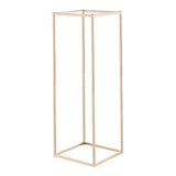 Wedding Flower Stand, 10PCS 80cm Column Flower Stand, Floral Stands with Hidden Screw, Rectangular Cubic Floral Display Rack for Wedding, Party, Birthday, Home, Gold Centerpiece Stands