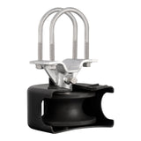 Sliding Gate Kit, Rolling Gate Hardware Kit w/ U-Shaped Wheel Groove for Cantilever Sliding Gates and Rolling Door, Sliding Gate Rollers 4 Track Wheels w/ Cover, Heavy Duty Sliding Roller,Black