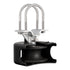 Sliding Gate Kit, Rolling Gate Hardware Kit w/ U-Shaped Wheel Groove for Cantilever Sliding Gates and Rolling Door, Sliding Gate Rollers 4 Track Wheels w/ Cover, Heavy Duty Sliding Roller,Black