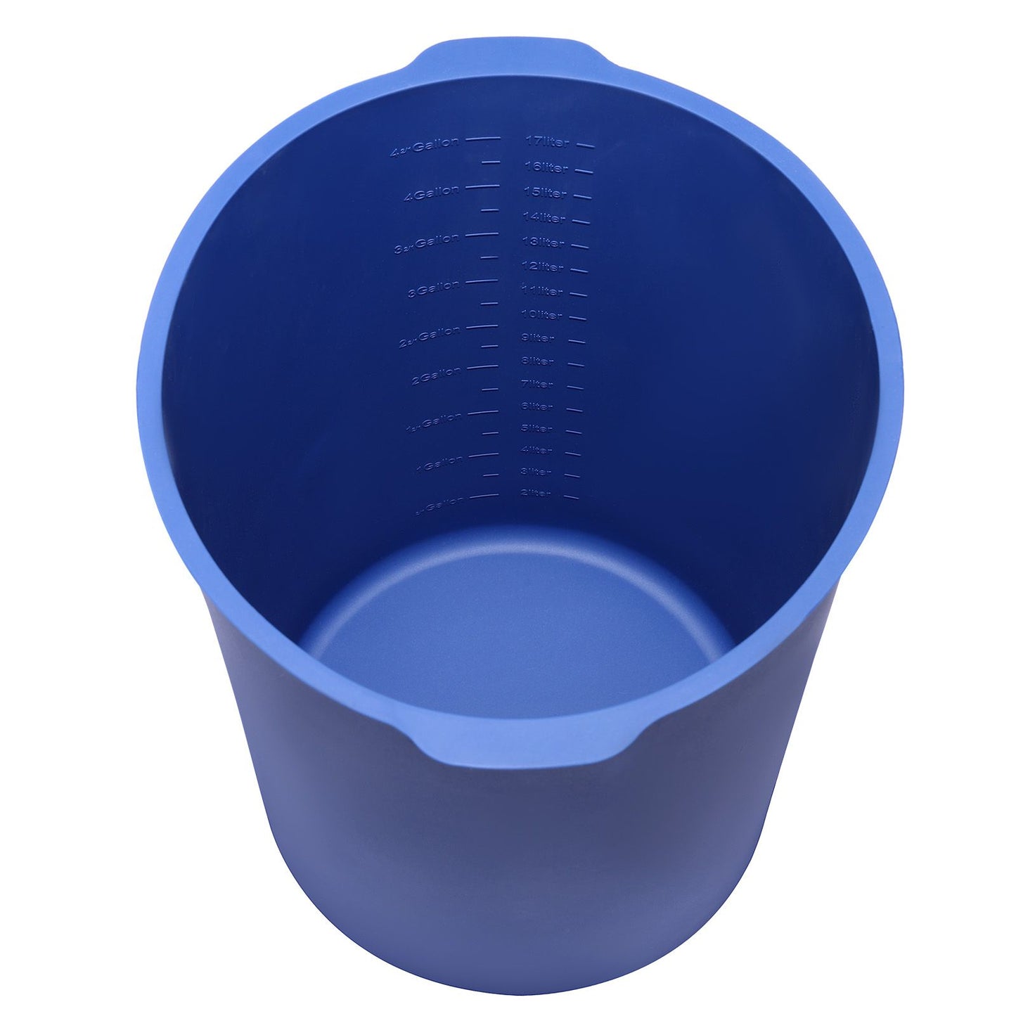 18.9L Bucket Liner for Concrete Mix, Reusable Silicone Mortar Bucket Liner for Thinset Paint Concrete Epoxy Mixing, Heavy-duty Grout Mixer Insert Tool with Graduated Measurements, Blue