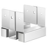 4x4 Post Base 10 Pcs, Inner Size 3.53x3.56inch/89.6x90.5mm Concrete Post Anchor, Heavy-Duty Zinc-Plated Carbon Steel Posts Brackets with 1 Inch Standoff Elevation, for Concrete Pergolas Patios
