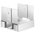 4x4 Post Base 10 Pcs, Inner Size 3.53x3.56inch/89.6x90.5mm Concrete Post Anchor, Heavy-Duty Zinc-Plated Carbon Steel Posts Brackets with 1 Inch Standoff Elevation, for Concrete Pergolas Patios