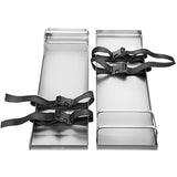 Concrete Knee Boards 70cm x 20cm Slider Knee Boards, Kneeler Board Stainless Steel Kneeboards, Concrete Sliders Pair Moving Sliders, with Concrete Board Straps for Cement and Concrete Finishi