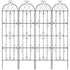 Garden Trellis for Climbing Plants, 87 x 20 in, 4 Packs Rustproof Metal Garden Flower Trellis, Outdoor Climbing Rose Trellis Cucumbers Support, Decorative Clematis Trellis for Courtyards Lawns