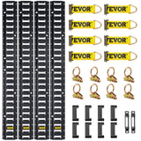 E Track Tie Down Rail Kit 30PCs 1.52m E Track Rails Enclosed Cargo Trailer