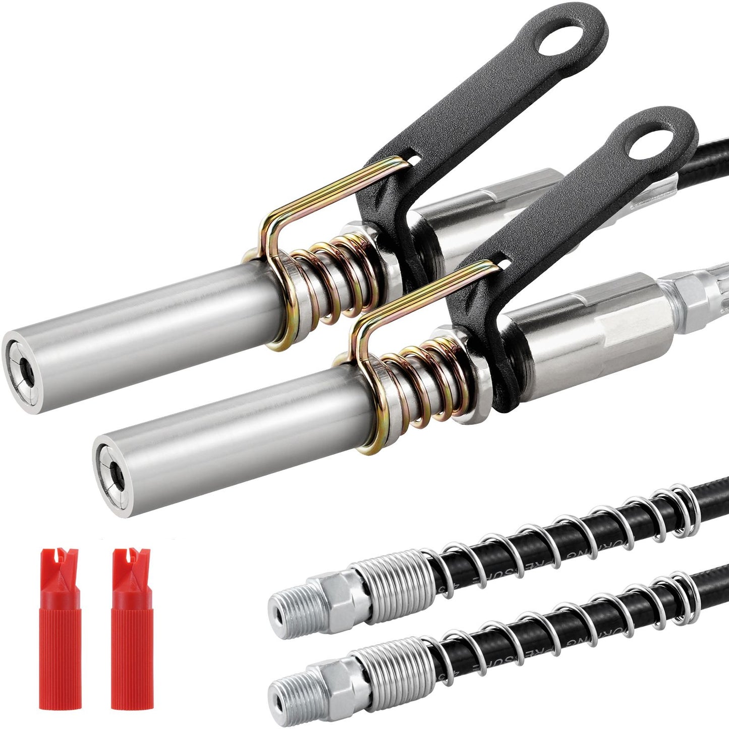Grease Gun Coupler 2 Pack High Pressure Quick Release Oil Nozzle 10000 PSI