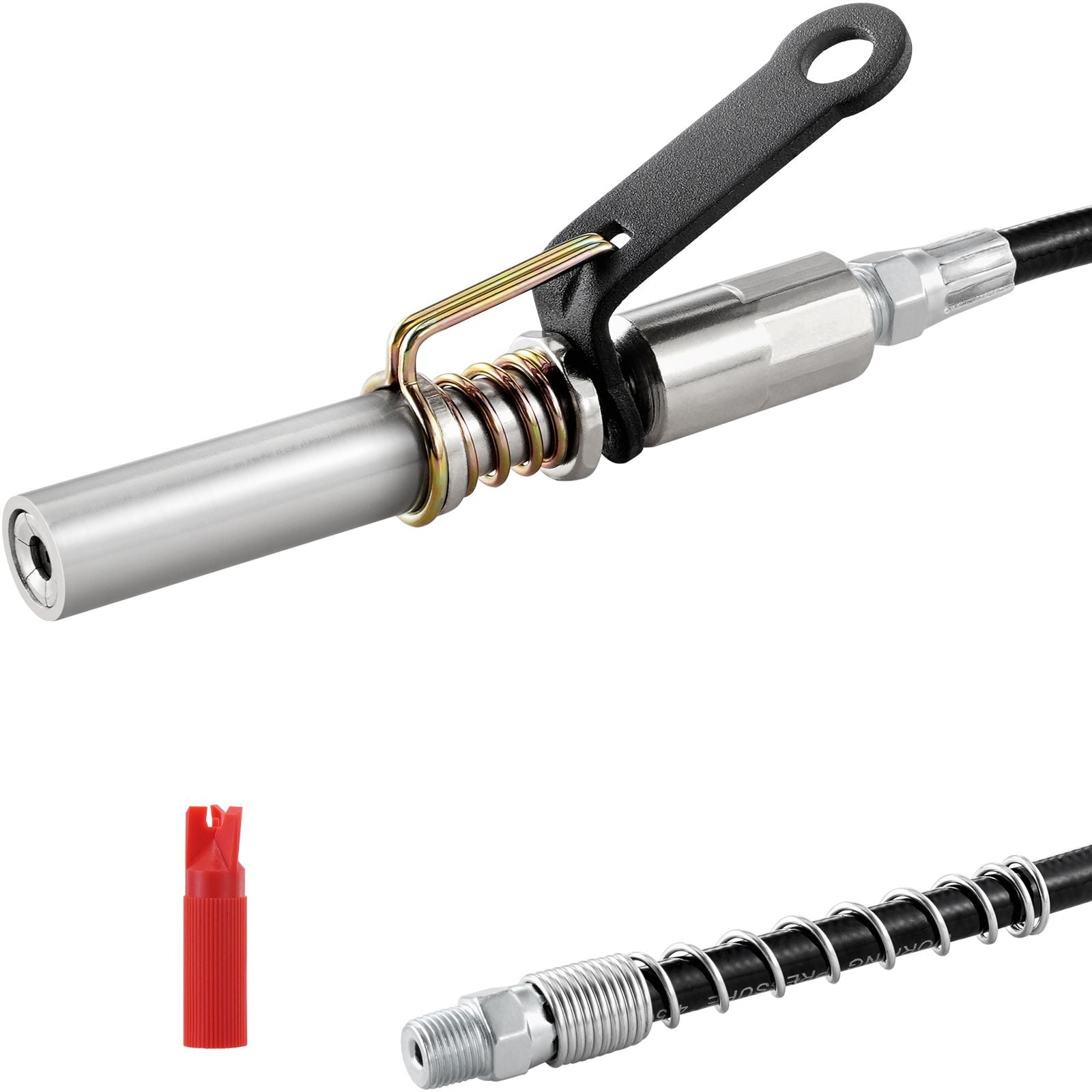 Grease Gun Coupler High Pressure Quick Release Lock Oil Nozzle 10000 PSI