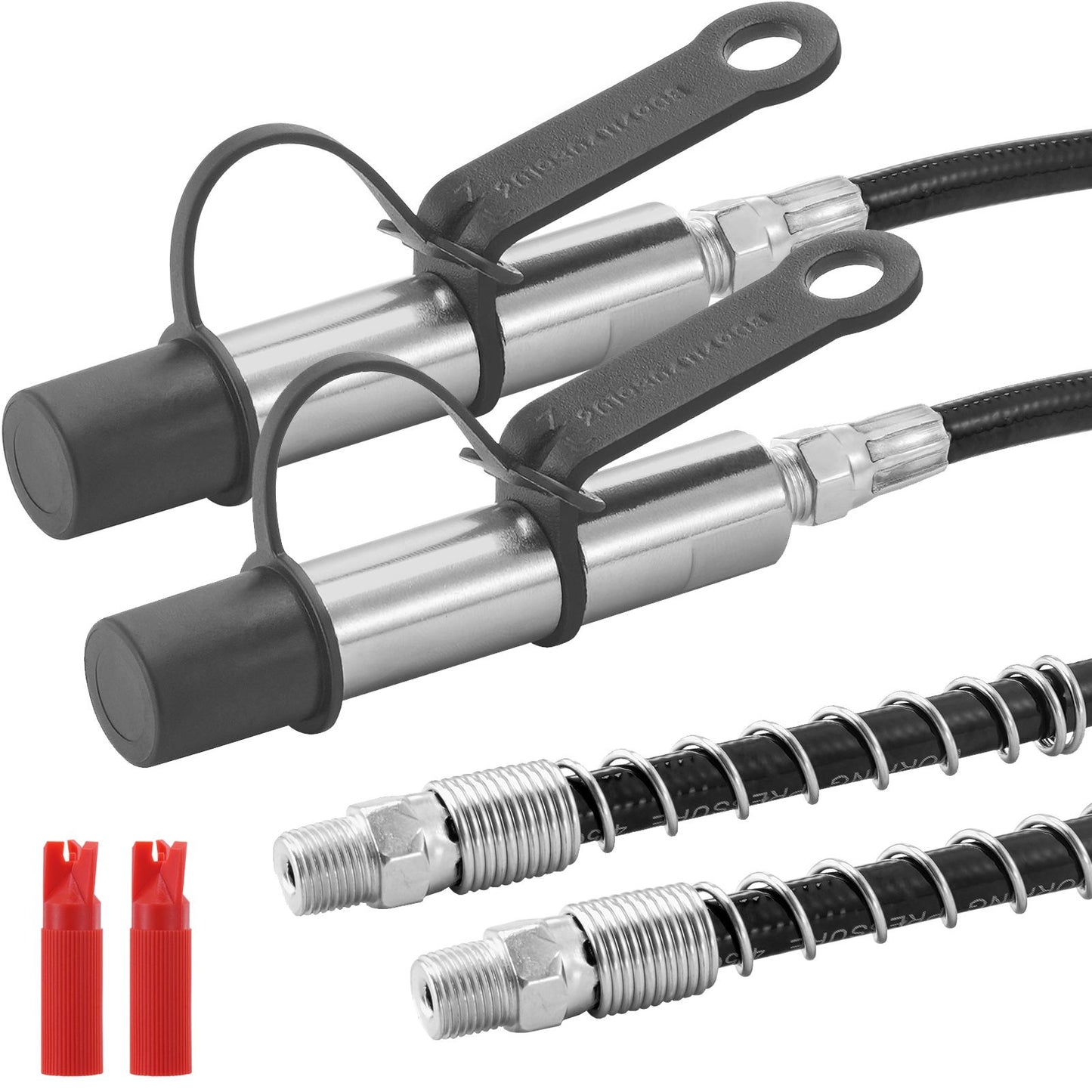 Grease Gun Coupler 2 Pack High Pressure Quick Release Oil Nozzle 10000 PSI