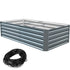 Galvanized Raised Garden Bed, 203 x 102 x 48 cm Metal Planter Box, Gray Steel Plant Raised Garden Bed Kit, Planter Boxes Outdoor for Growing Vegetables,Flowers,Fruits,Herbs,and Succulents