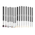 15-Piece Makeup Brush Set for Foundation Blending Eyeshadow, Professional Vegan Brushes with Soft Synthetic Bristles, Ergonomic Wood Handle & Aluminum Ferrule, Portable and Travel-Friendly
