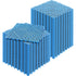 Modular Interlocking Cushion, 50 Pack 30 x 30 cm Splicing Drainage Mats, Soft PVC Interlocking Drainage Floor Tiles, Non-Slip Drainage Holes for Restroom, Bathroom, Kitchen, Pool, Wet Area, Blue