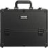 VEVOR Makeup Train Case 370MM Large Portable Cosmetic Case, 6 Tier Trays Professional Makeup Storage Organizer Box Make Up Carrier with Handle And Strap Travel Case for Women and Girls - Black