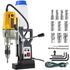 Magnetic Drill, 1100W 1.57" Boring Diameter, 2697lbf/12000N Portable Electric Mag Drill Press with 12 Drilling Bits, 580 RPM Max Speed Drilling Machine for any Surface and Home Improvement