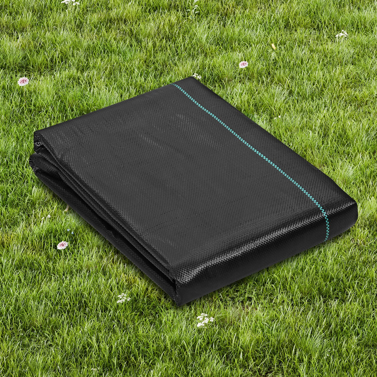 Weed Barrier Landscape Fabric, 3*100FT Heavy Duty Garden Weed Fabric, Woven PP Weed Control Fabric, Driveway Fabric, Geotextile Fabric for Landscaping, Ground Cover, Weed Blocker Weed Mat, Black