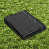 Weed Barrier Landscape Fabric, 4*50FT Heavy Duty Garden Weed Fabric, Woven PP Weed Control Fabric, Driveway Fabric, Geotextile Fabric for Landscaping, Ground Cover, Weed Blocker Weed Mat, Black