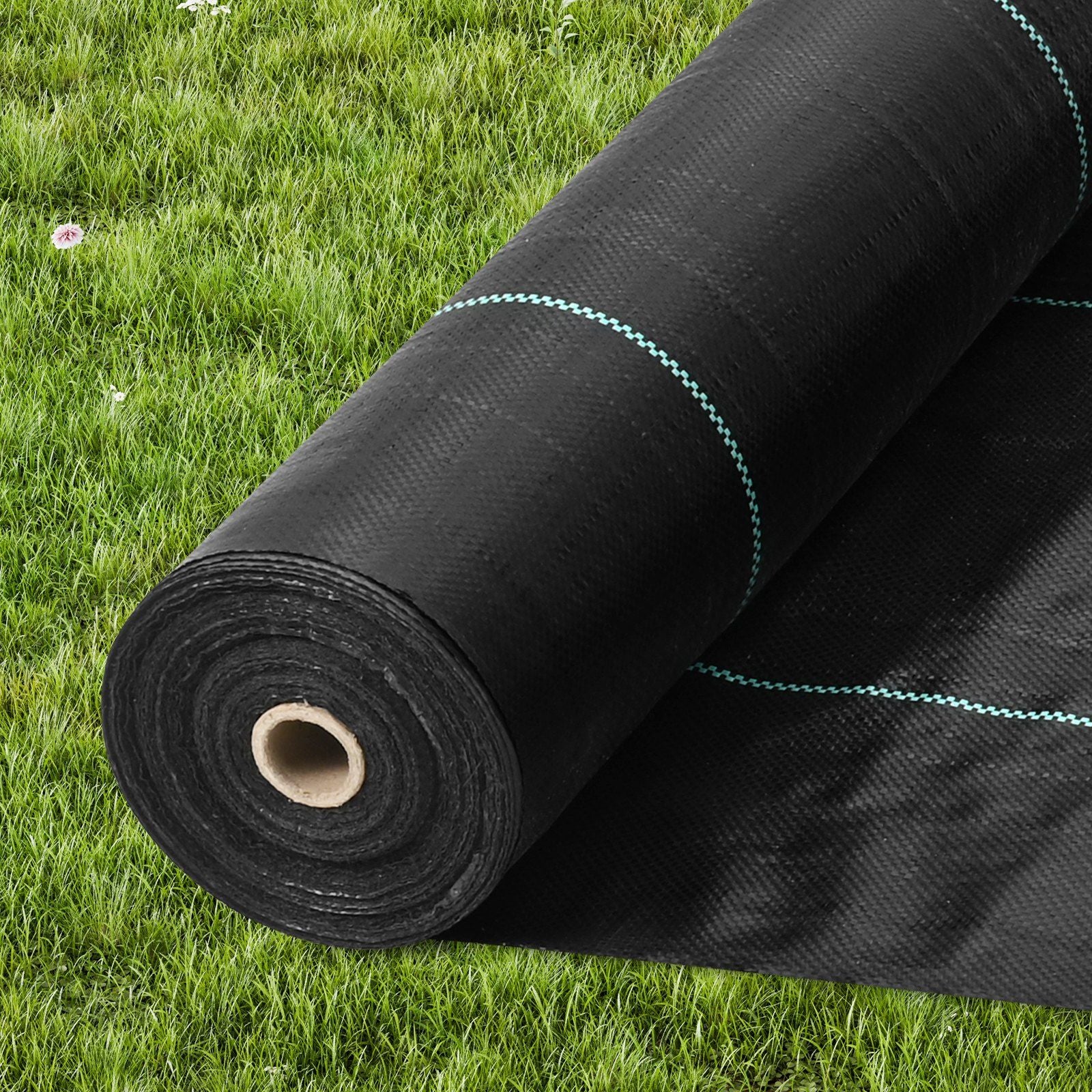 5FTx250FT Premium Heavy Duty Weed Barrier Landscape Fabric, 5OZ Woven Geotextile Fabric Under Gravel, High Permeability for Weed Blocker Weed Mat, Driveway Fabric, Weed Control Garden Cloth