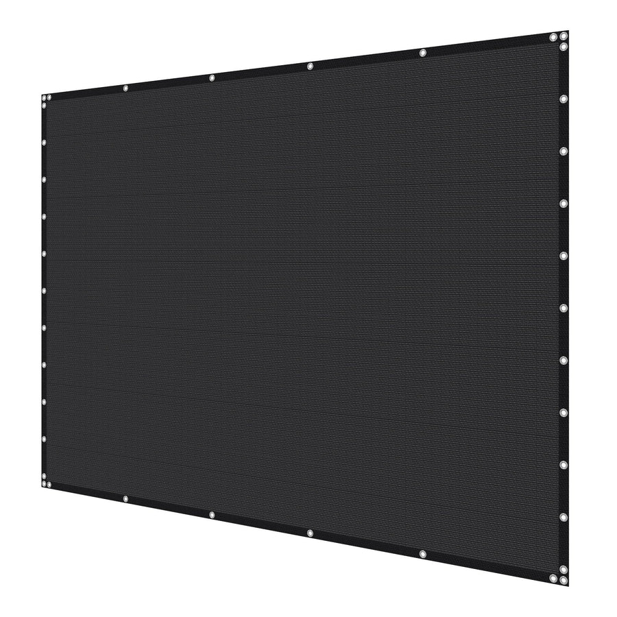 VEVOR 90% Sun Shade Cloth Privacy Screen 305 x 305 cm for Patio Garden (Black)