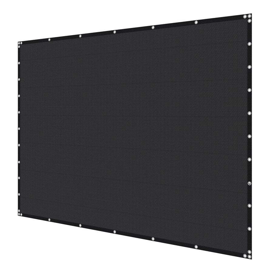 VEVOR 90% Sun Shade Cloth Privacy Screen 305 x 366 cm for Patio Garden (Black)