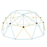 Climbing Dome, 305cm Geometric Dome Climber, 453kg Loading Jungle Gym Playground with 2 Basketballs & Octopus Net, Easy-Assembly Outdoor Backyard Climbing Equipment for Kids 3 to 10 Years Old