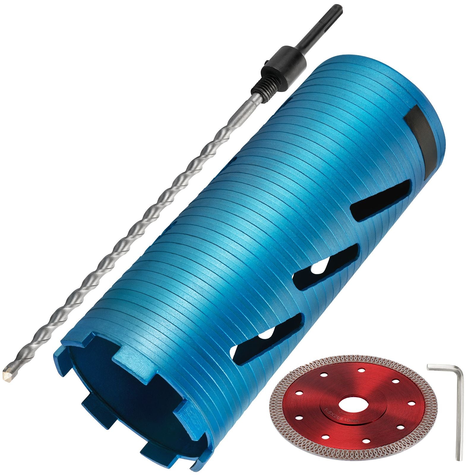 Core Drill Diamond Dry Coring Bit 4" with Pilot Bit for Hard Concrete