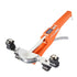 Tubing Bender Kit, 6 mm to 22 mm, Compact Ratcheting Tube Pipe Bender, Ratchet Hand Bending Tool, with 7 Aluminium Alloy Dies, HVAC Tools, for Copper Aluminum HVAC Refrigeration Maintenance