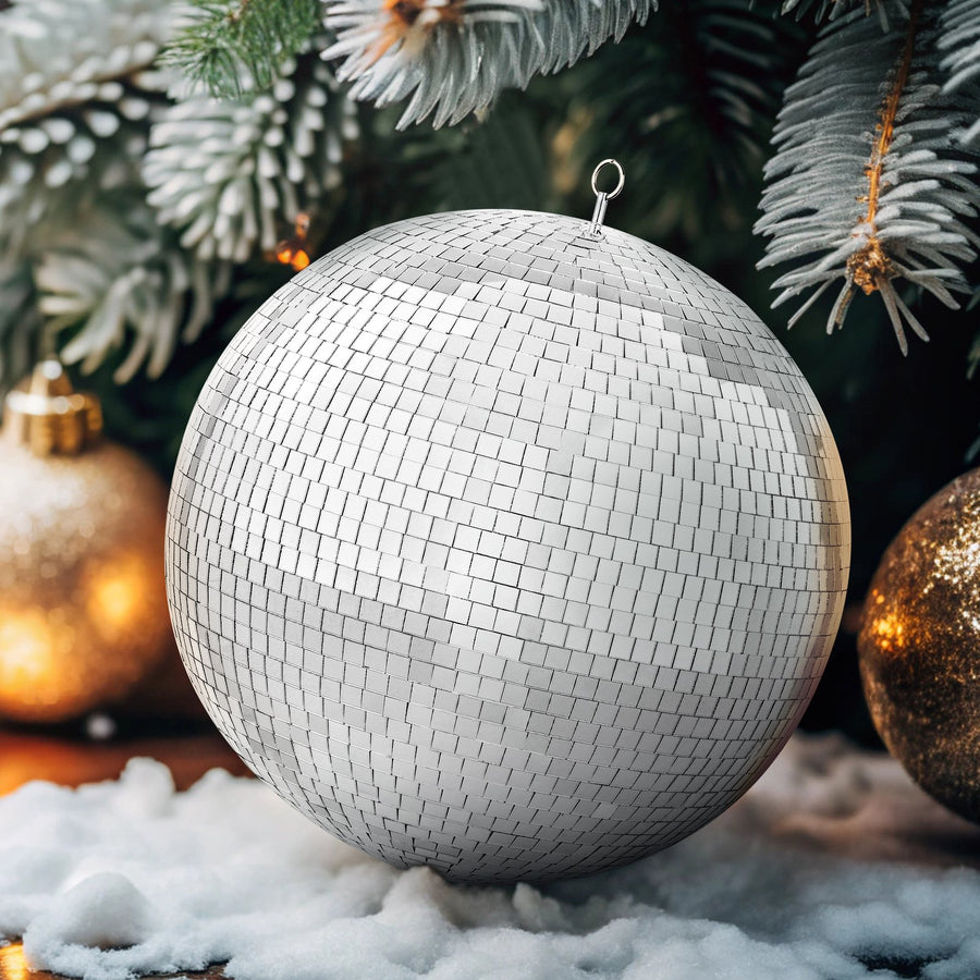 VEVOR Mirror Disco Ball 495 mm Silver Party Large Disco Ball with Hanging Ring