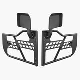Jeep Tube Doors, 2-Door, Hunting Style Jeep Tubular Door with Heavy-Duty Hinges & OE Latch, Jeep Doors with Rear View Mirrors, Fit for 2018-2024 Jeep Wrangler JL & 2020-2024 Jeep Gladiator JT