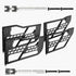 Jeep Tube Doors, 4-Door, Hunting Style Jeep Tubular Door with Heavy-Duty Hinges & OE Latch, Jeep Doors with Rubber Pads & Toughened Steel Tube, Fit for 2007-2018 Jeep Wrangler JK