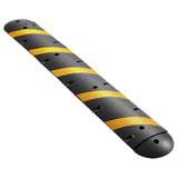 1830MM Rubber Speed Bump, 2 Channel, Heavy Duty Traffic Speed Hump, 9,979 kg/axle Load Capacity, Cable Protector Ramp with Expansion Screws, for Asphalt Concrete Gravel Driveway Road, 1 Pack