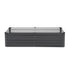 Metal Raised Garden Bed, 6 x 3 x 1.5 ft Outdoor Galvanized Planter Box, with Open Bottom, Large Planter Raised Bed for Gardening Vegetables, Flowers, Herbs, and Succulent Plants, Dark Gray