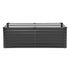 Metal Raised Garden Bed, 6 x 3 x 2 ft Outdoor Galvanized Planter Box, with Open Bottom, Large Planter Raised Bed for Gardening Vegetables, Flowers, Herbs, and Succulent Plants, Dark Gray