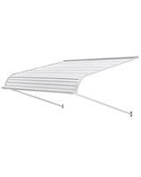 Aluminum Awning 1219 × 1066 mm, Durable Window Awning Door Canopy, Lightweight and Stable Aluminum Exterior Awnings Rain Snow Sunlight Protection for Door Entrance Windows Patio Porch