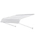 Aluminum Awning 1219 × 1066 mm, Durable Window Awning Door Canopy, Lightweight and Stable Aluminum Exterior Awnings Rain Snow Sunlight Protection for Door Entrance Windows Patio Porch