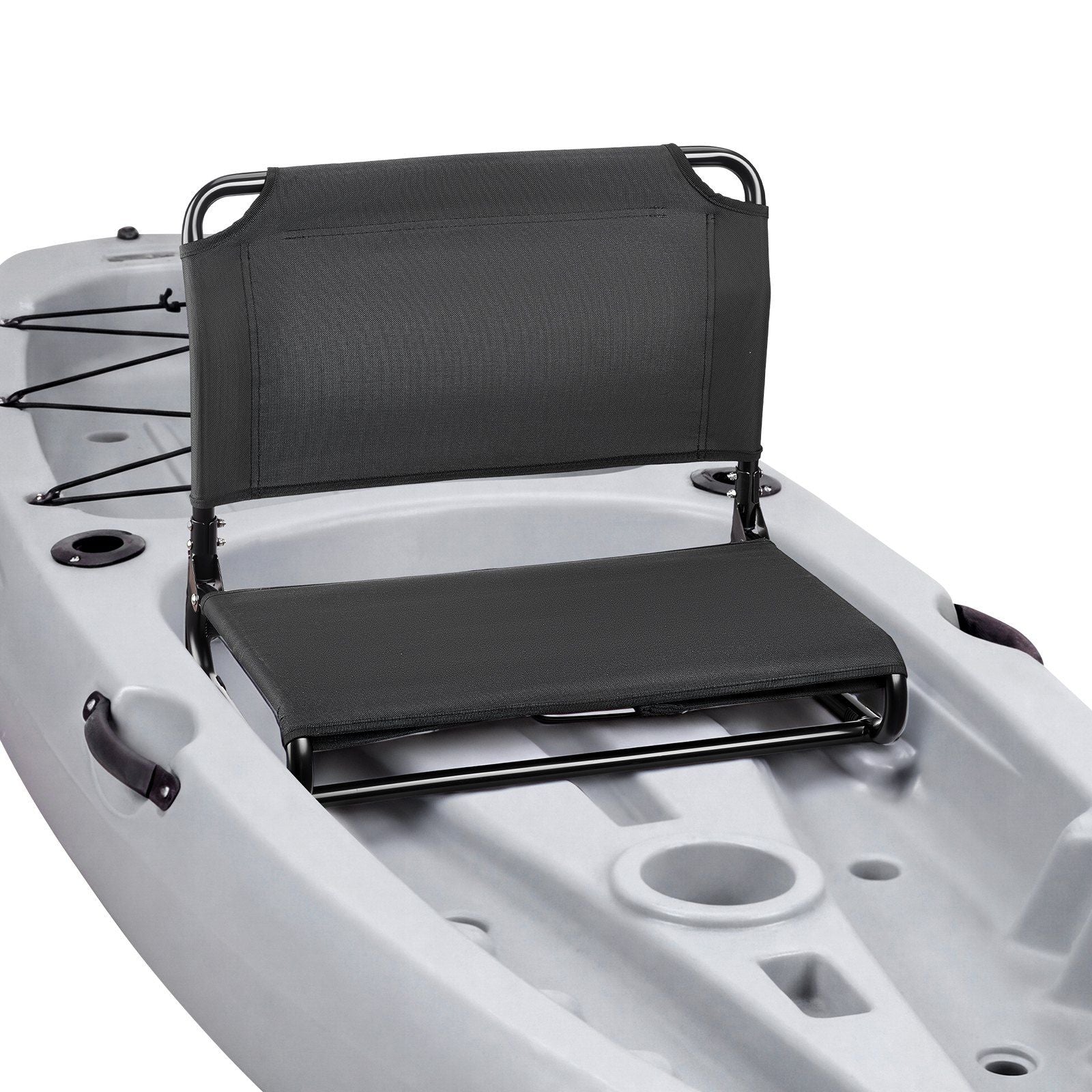 Kayak Seat, Folding Kayak Seat with Comfortable Back Support, Aluminum Alloy Frame & 600D Oxford Fabric, Easy Assembly for Paddling, Fishing and Recreational Kayaking