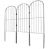 VEVOR Garden Fence, No Dig Fence 61 x 33 cm Animal Barrier Fence, Underground Decorative Garden Fencing with 5.08 cm Spike Spacing, Metal Dog Fence for the Yard and Outdoor Patio, 10 Pack