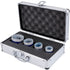 Diamond Drill Bits 4PCS Diamond Hole Saw 35/40/50/68mm Tile Hole Saw Kit Vacuum Brazed Diamond Drill Bit 0.59in/15mm Segment Tile Hole Saw w Storage Case for Tile Ceramic Porcelain Marble Stone