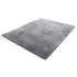 Indoor Plush Area Rugs, 2.44 x 3.05m Soft Plush Carpet, Furry Shag Area Rugs for Living Room, Bedroom, Sunroom, Modern Home Decor Aesthetic, Non-Shedding, Non-Woven, Slip-Resistant, Smoke Gray