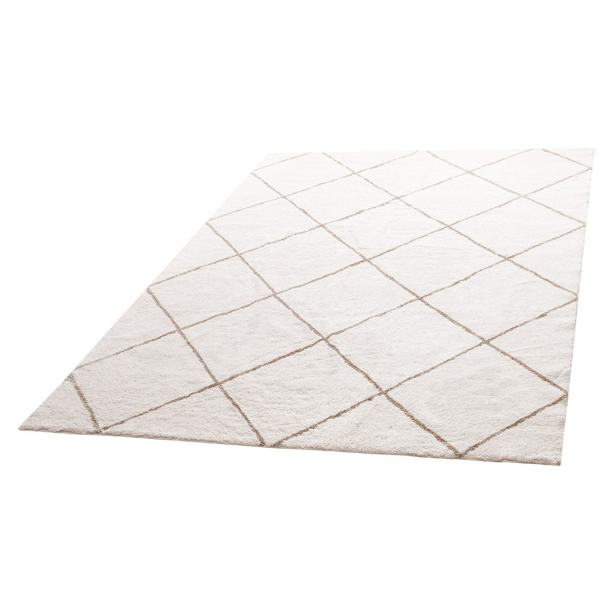Indoor Plush Area Rugs, 2.44 x 3.05m Plush Carpet, Area Rugs Furry with Long Plushs Pile, Thick & Durable High-Pile Rug for High-Traffic Areas, Bedroom, Non-Shedding & Non-Slip Backing, Beige