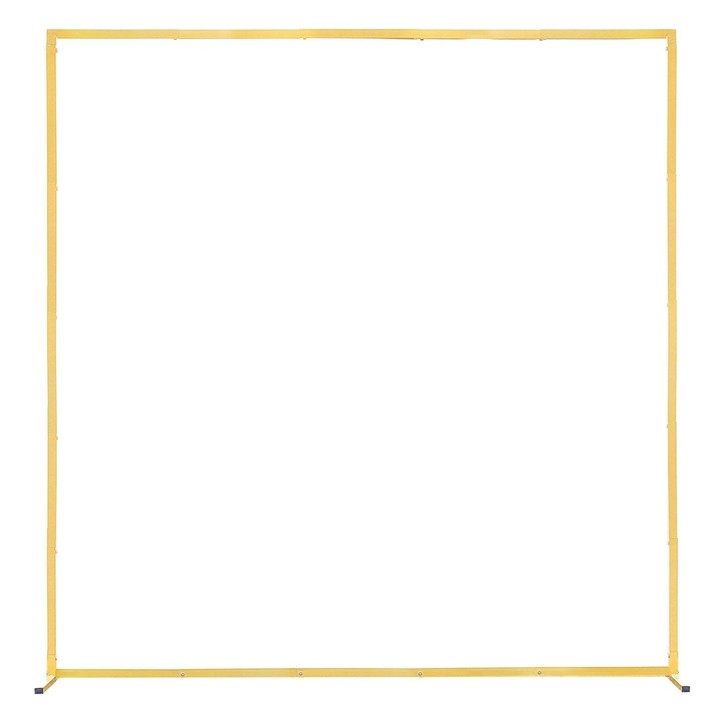 Arch Backdrop Stand, 2 x 2 m, Stable Structure, Easy Assembly, Square Gold Metal Arch Backdrop Stand for Wedding, Birthday Party, Graduation, Holiday Celebration, and Ceremony Decoration