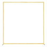 Arch Backdrop Stand, 2 x 2 m, Stable Structure, Easy Assembly, Square Gold Metal Arch Backdrop Stand for Wedding, Birthday Party, Graduation, Holiday Celebration, and Ceremony Decoration