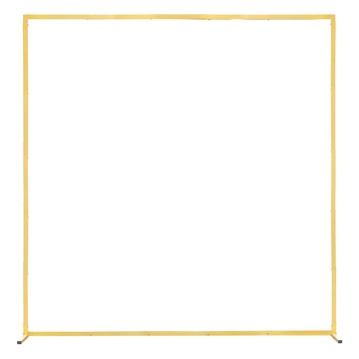 Arch Backdrop Stand, 2 x 2 m, Stable Structure, Easy Assembly, Square Gold Metal Arch Backdrop Stand for Wedding, Birthday Party, Graduation, Holiday Celebration, and Ceremony Decoration