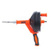 Drain Auger 25ft 1/4in Drum Plumbing Drain Snake Clog Remover Manual-feed