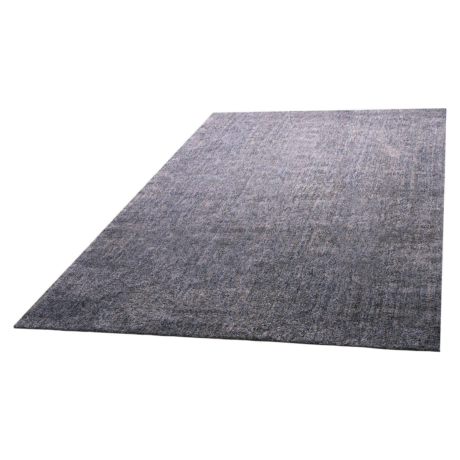 Indoor Plush Area Rugs, 2.74 x 3.66 m Plush Carpet, Area Rugs Furry with Long Plushs Pile, Thick & Durable High-Pile Rug for High-Traffic Areas, Non-Shedding & Non-Slip Backing, Blue-Gray