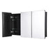 Medicine Cabinet, 25.5 x 40 inch, Medicine Cabinet for Bathroom with Mirror,  Aluminum Frame Bathroom Wall Cabinet, 4-layer Adjustable Shelves, Recessed & Wall-mounted Installation