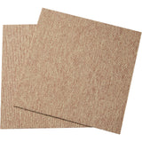 Carpet Tiles Reusable, 20"x 20" Carpet Squares With Padding Attached, Soft Padded Carpet Tiles, Easy Install DIY for Bedroom Living Room Indoor Outdoor (16 Tiles, Dark Brown)