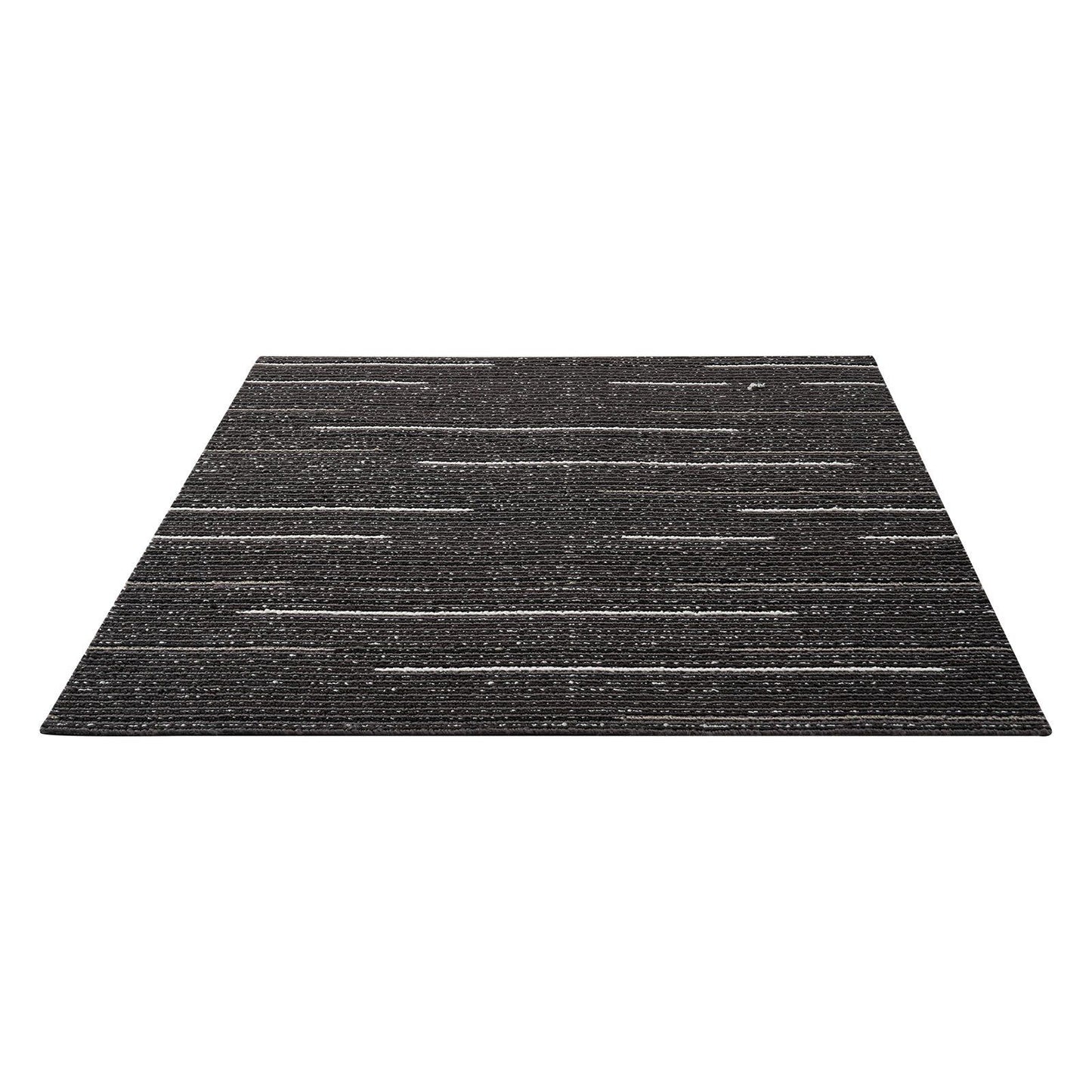 Carpet Tiles Reusable 610x610 mm, 24 PCS Modular Carpet Square Rug, Commercial Floor Soft Padded for Seamless Cover 8.9㎡, Easy DIY Replacement for Living Room Bedroom Office Indoor, Gray