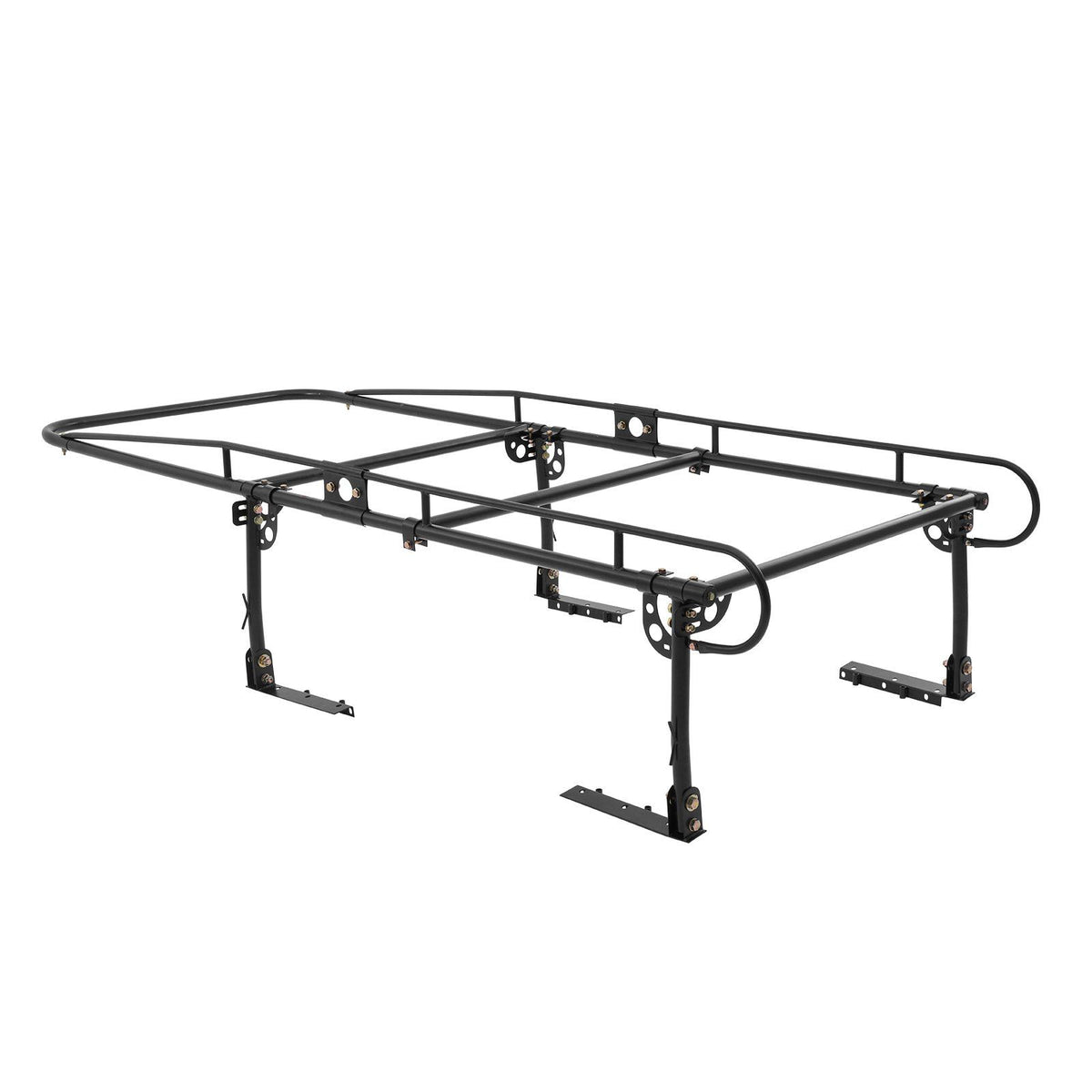 Truck Ladder Rack, 1000 LBS / 454 KG Strong Capacity Truck Racks, Non-Drilling / Drilling Installation for Long or Heavy Cargo, 43.3-63 inch Adjustable Width for Kayak, Ladder, Surfboard, Lumber