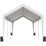Carport Car Canopy Garage Shelter Tent 10x20ft with 8 Poles for Auto Boats