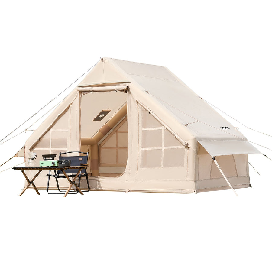 VEVOR Inflatable Tent for Camping 3-5 Person Glamping Tent with Pump Easy Set up